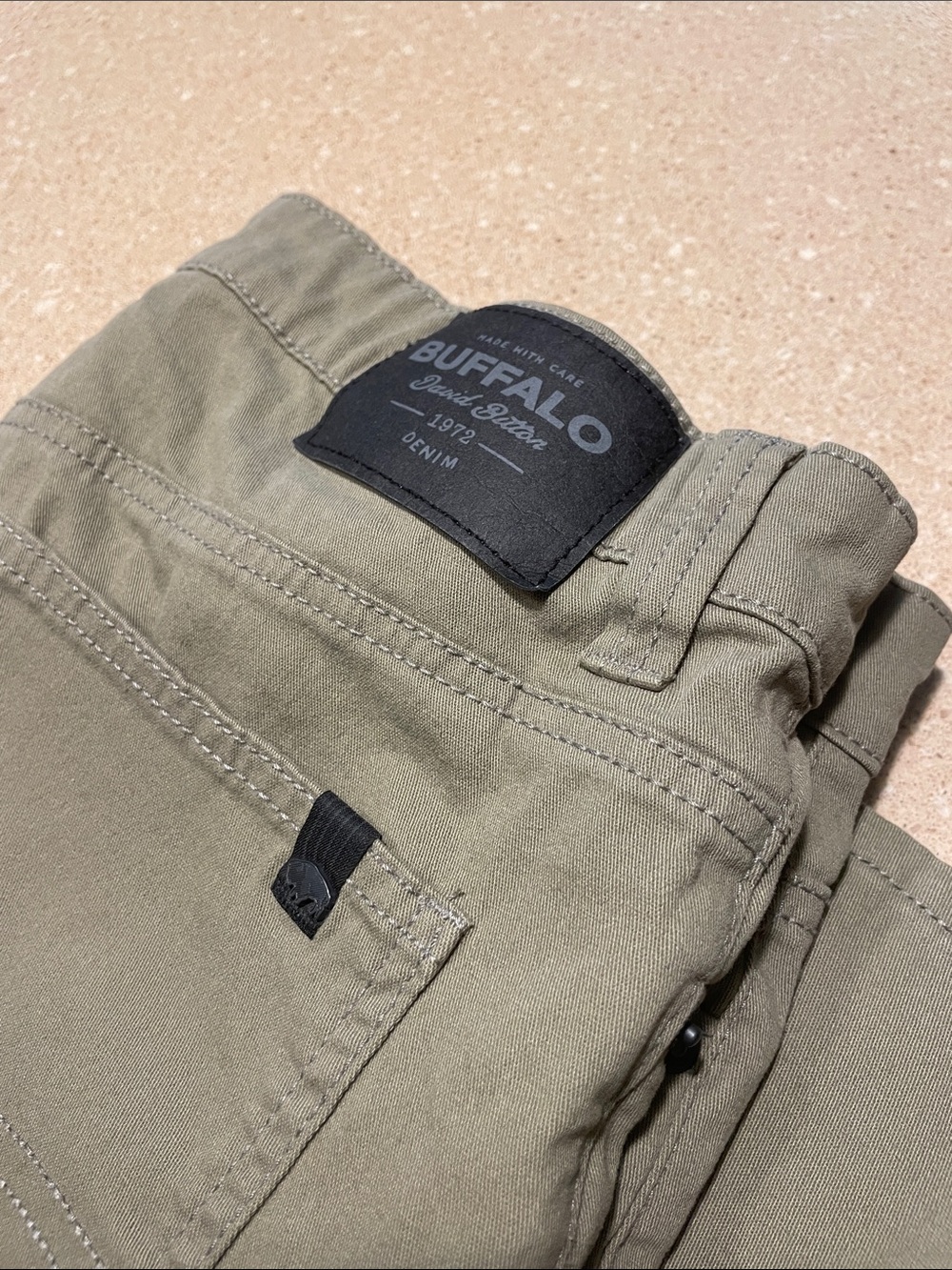 Buffalo David Bitton Olive-Tone Straight Leg Pants - Picture 2 of 9